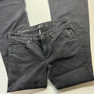 LOFT Modern Flare Black Jeans